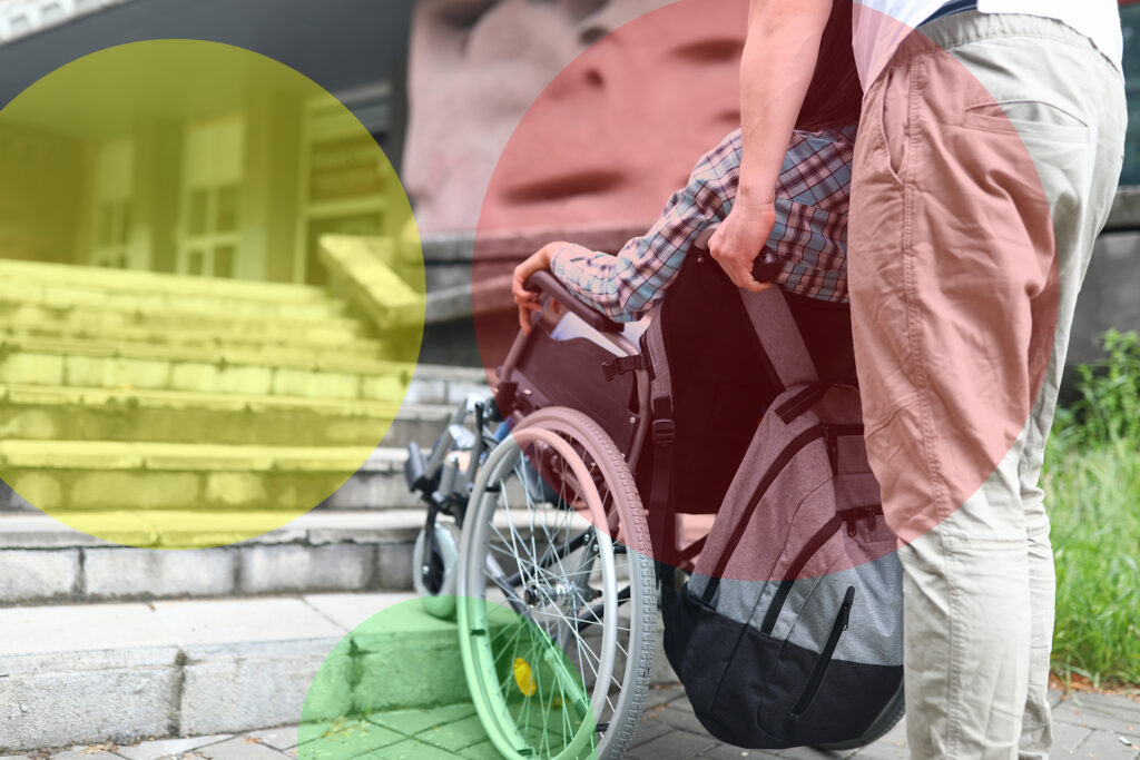 Pružanje pomoći osobi u invalidskim kolicima